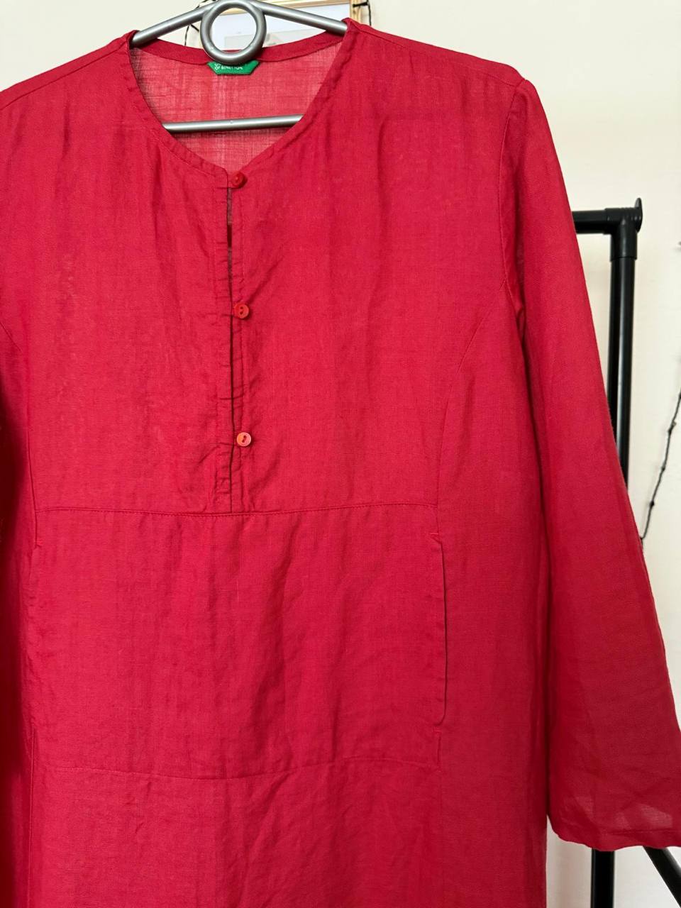 Super lniana sukienka na lato marki UNITED COLORS OF BENETTON 🤩🌞🌞🌞